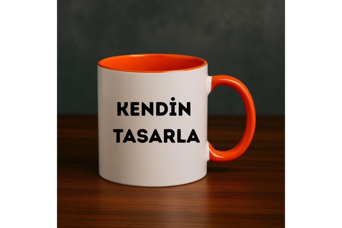 Kulpu ve İçi Turuncu Kupa 