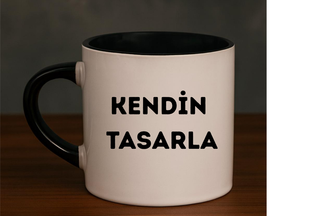 Siyah Nescafe Fincanı 