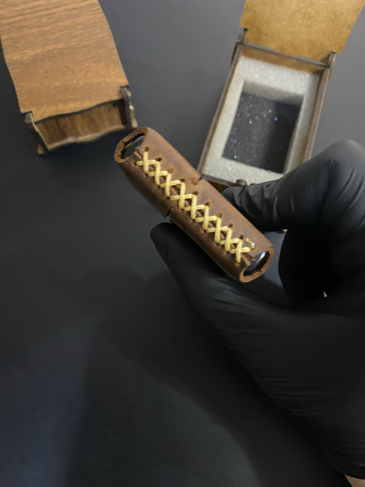 Kişiye Özel Hakiki Deri Çikolata Renk Zippo Çakmak 