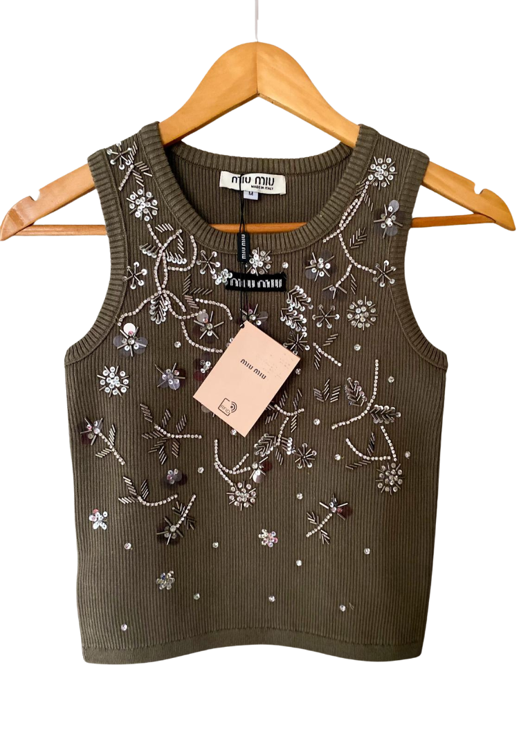 Miu Miu Taş İşlemeli Büstiyer – Luxury Collection