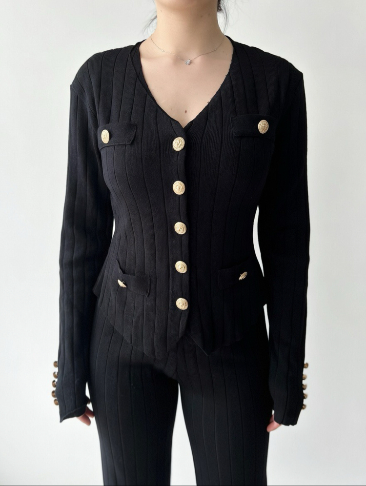 BALMAIN SET - SİYAH