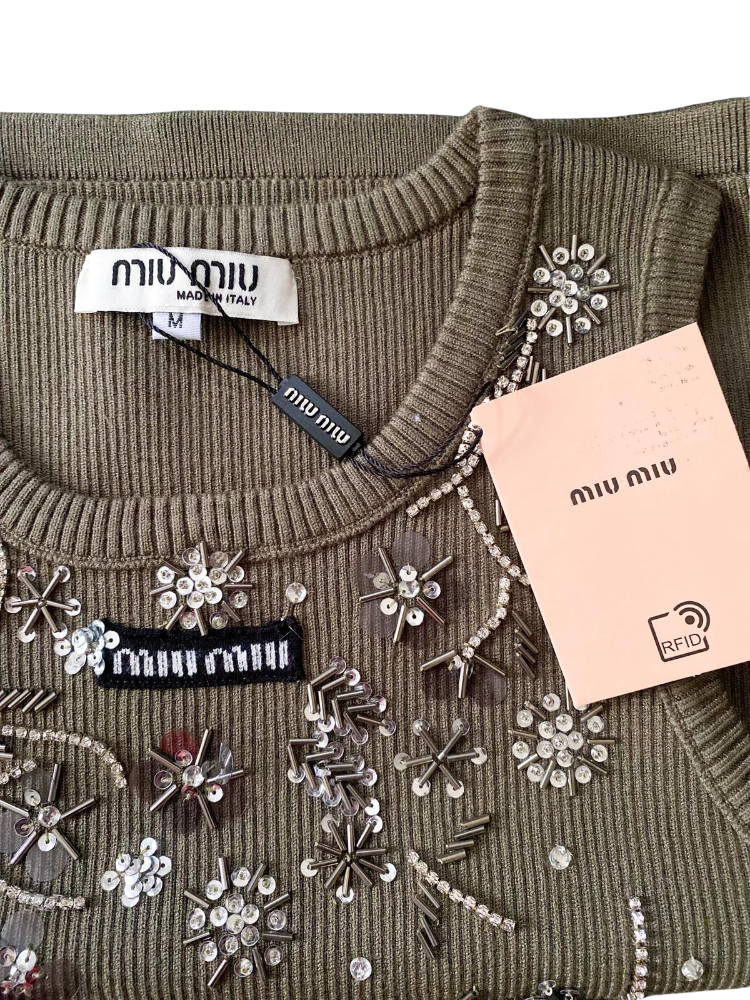 Miu Miu Taş İşlemeli Büstiyer – Luxury Collection