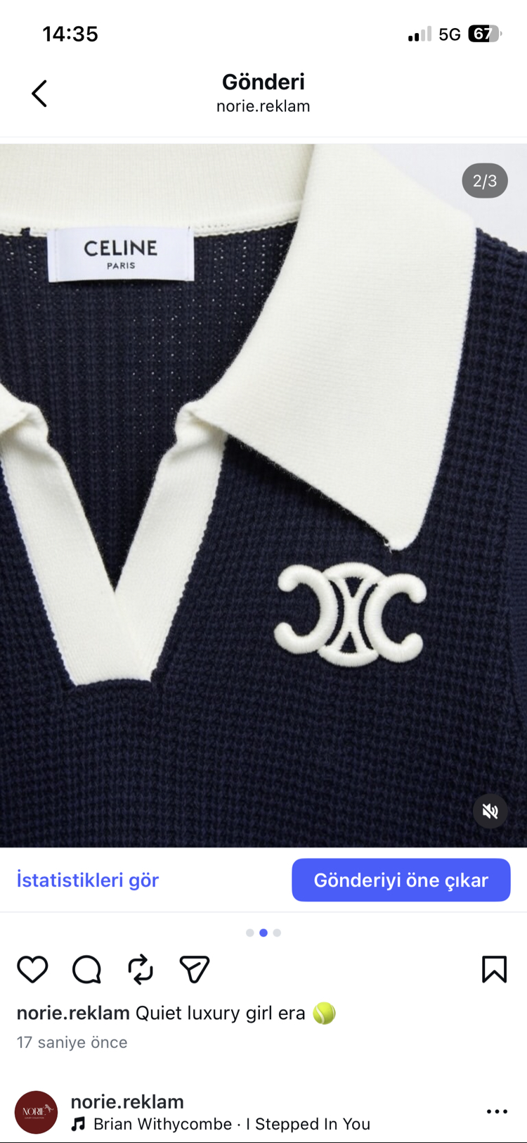 CELINE-TOP NAVY