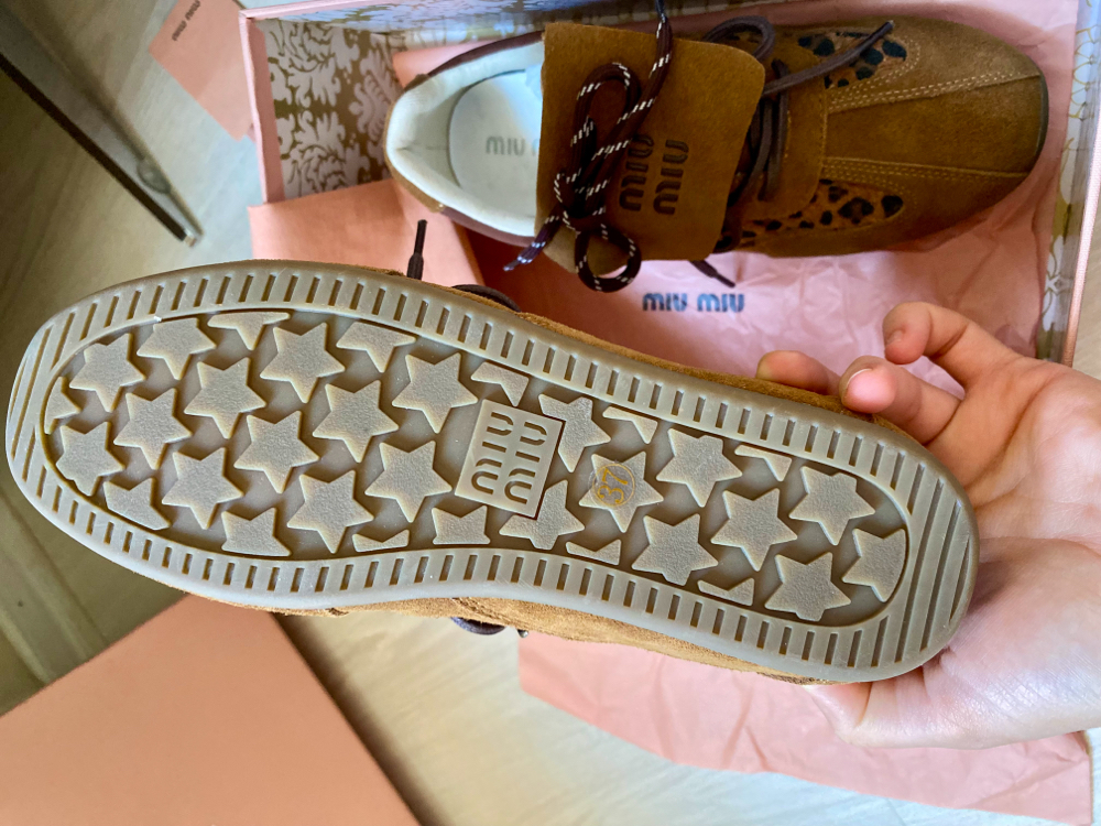 Miu Miu Leopard Sneaker – Kahverengi