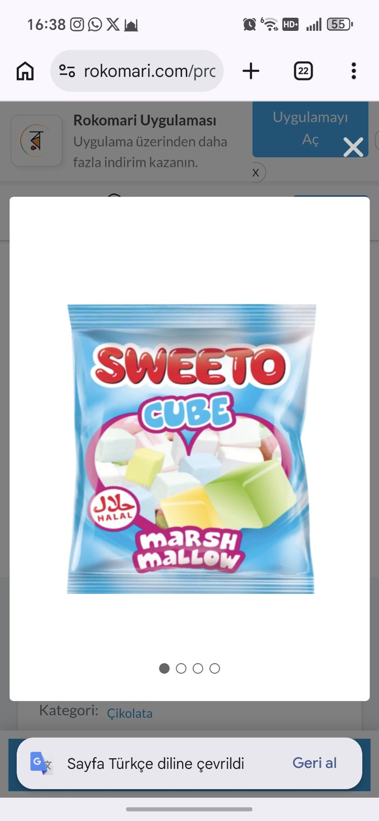 SWEETO CUBE MARSHMALLOW 30 GR