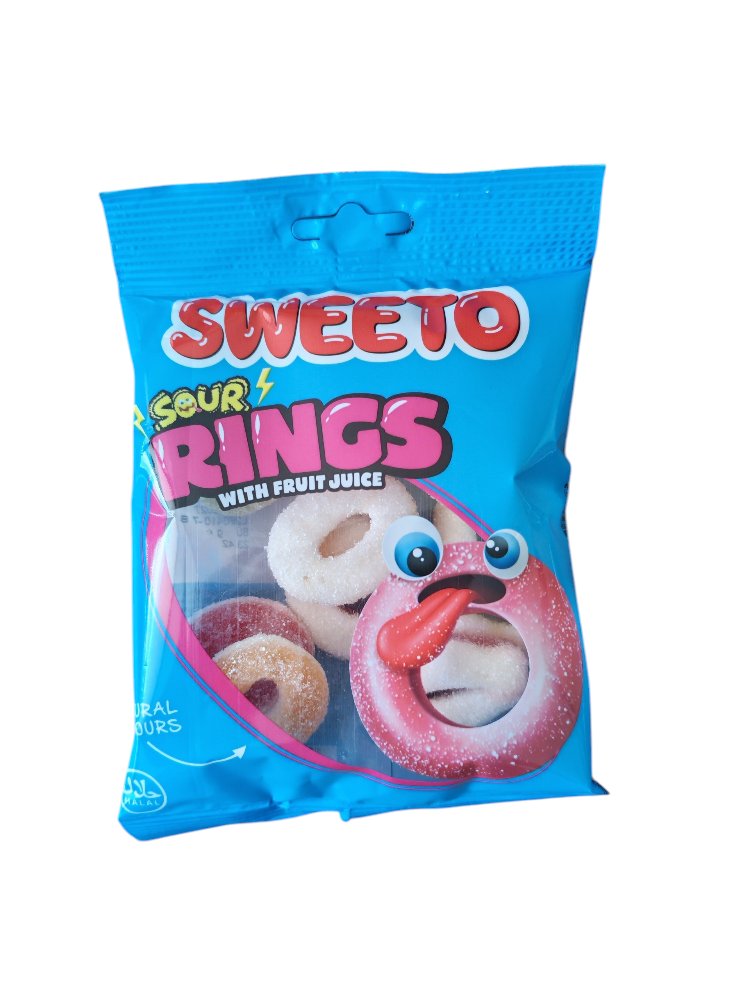 SWEETO SOUR RİNGS JELİBON 80 GR