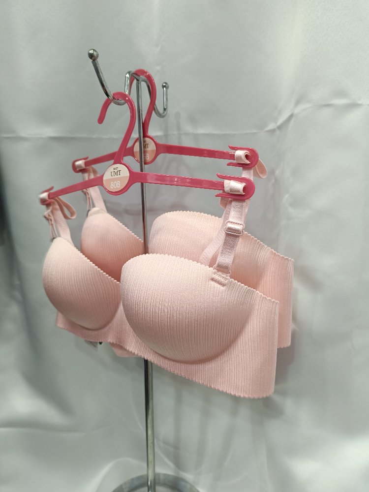 pudra pembe dolgulu push up sütyen