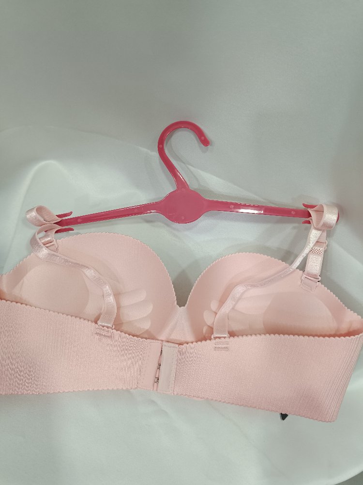 pudra pembe dolgulu push up sütyen