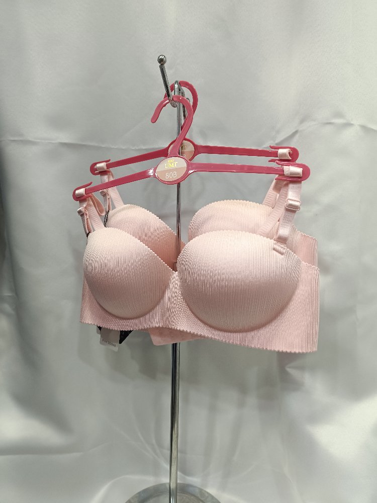 pudra pembe dolgulu push up sütyen