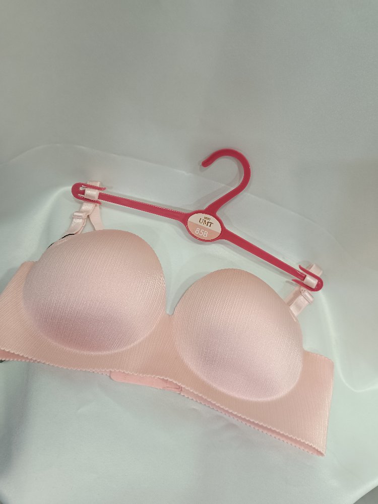 pudra pembe dolgulu push up sütyen