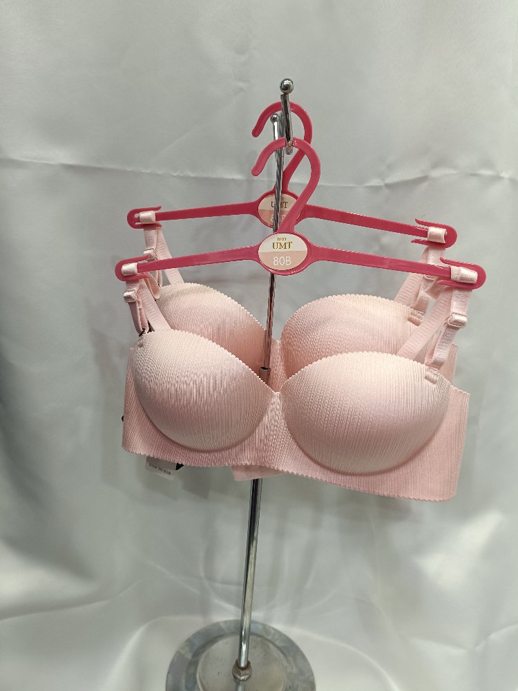 pudra pembe dolgulu push up sütyen