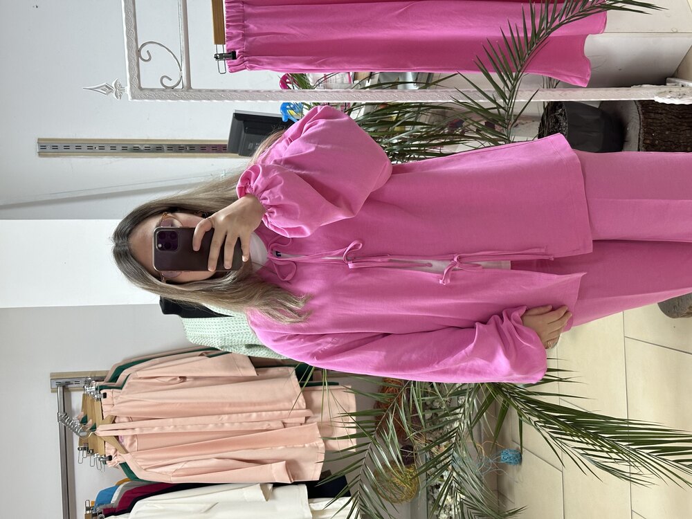 Pembe kimono 