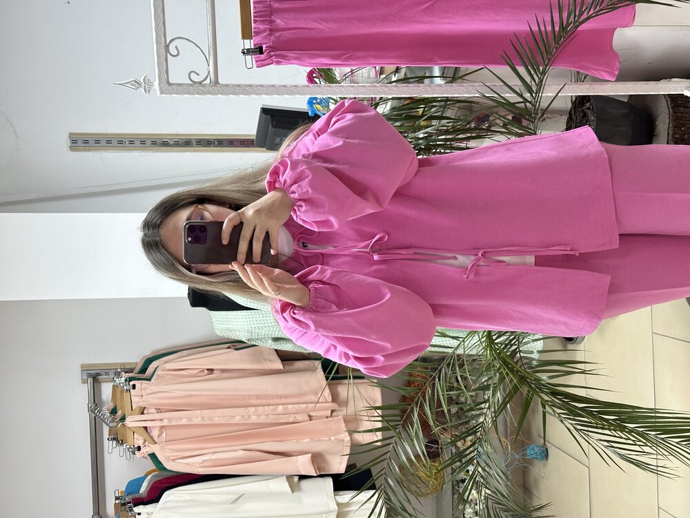 Pembe kimono 
