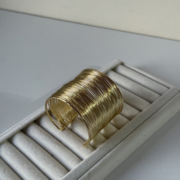 Kelepçe bileklik gold