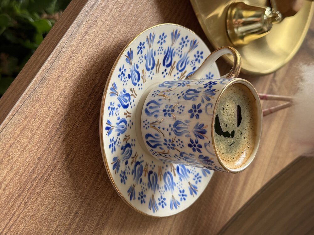 Endülüs 2 kişilik kahve fincan set 