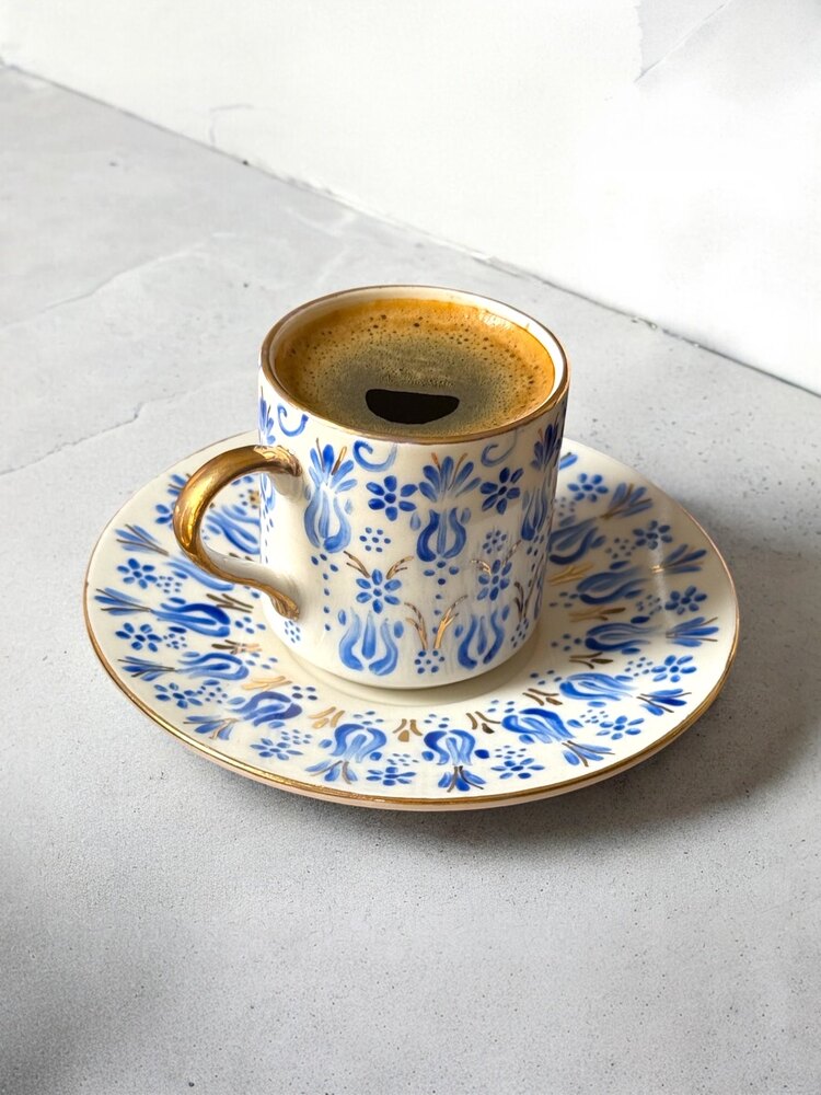 Endülüs 2 kişilik kahve fincan set 
