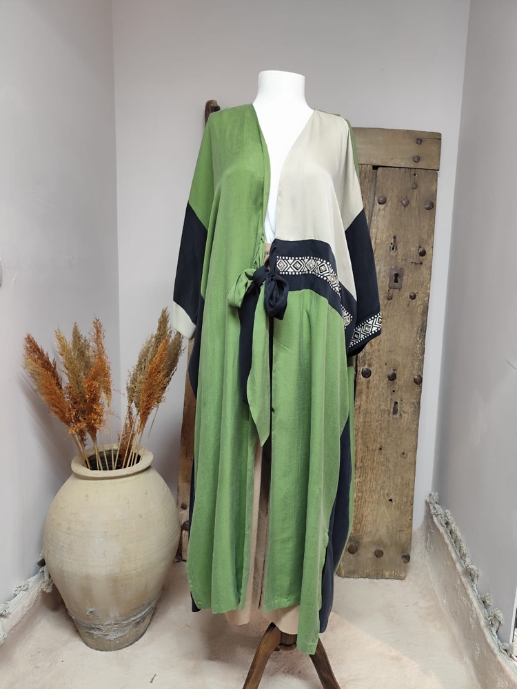 2 renkli kaftan 