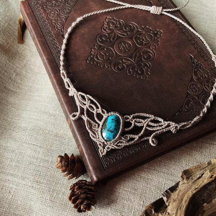 Firuze Makrome Choker