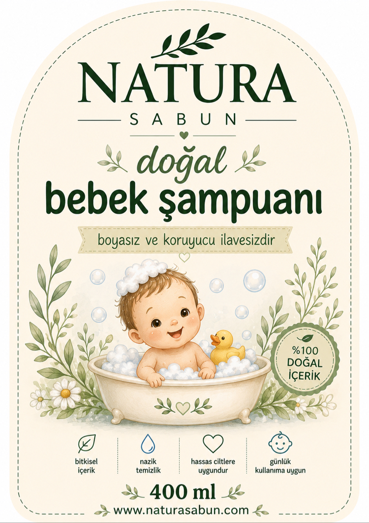 BEBEK ŞAMPUANI SAĞLIKLI GÜVENLİ SAÇ VE DUŞ KEYFİ 400 ml