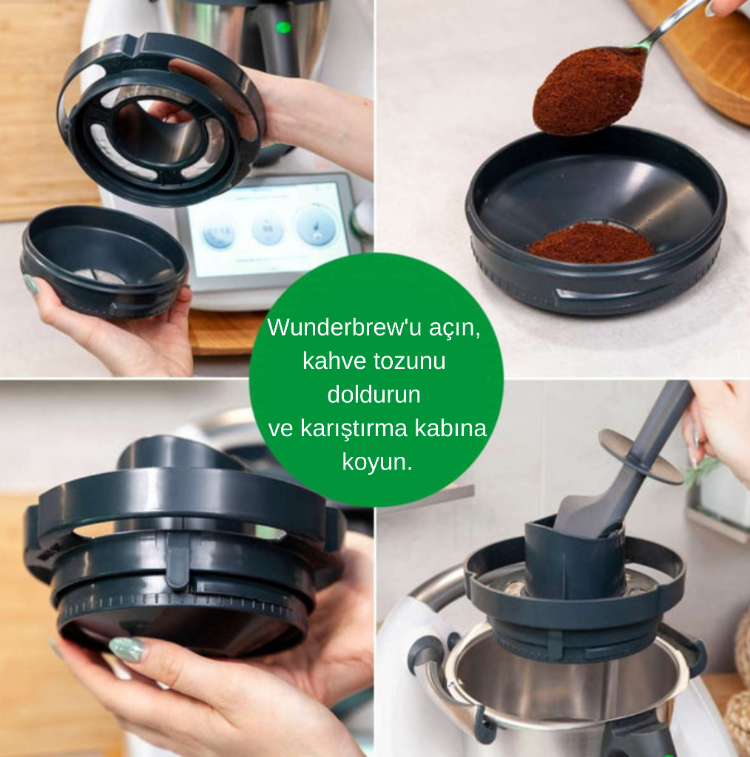 Wundermix WunderBrew Thermomix Mutfak Robotu TM7 ve TM6 için Filtre Kahve Aparatı