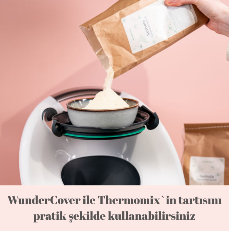 Wundermix Wundercover Tartım fonksiyonlu saklama kapağı Thermomix TM7, TM6 ve TM5 için