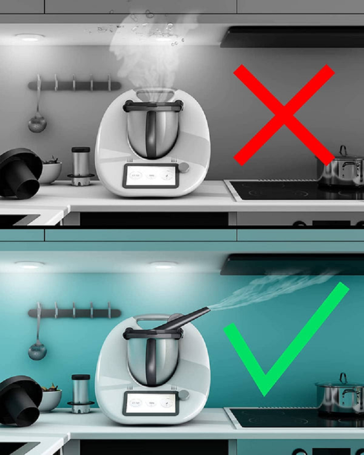Wundermix Mixtaste Buhar yönlendirici Baca Thermomix Mutfak Robotu TM6 ve TM5 için