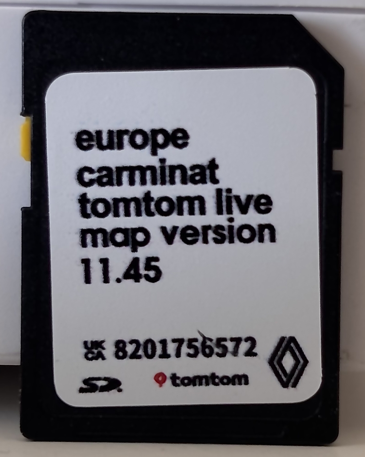 2025 Güncel Renault Navigasyon Sd Kart (Tom Tom Live 11.45)