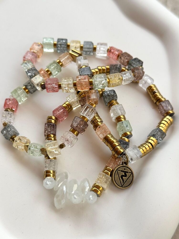 Manipura Chakra Kristal Hematit Bileklik Kombin