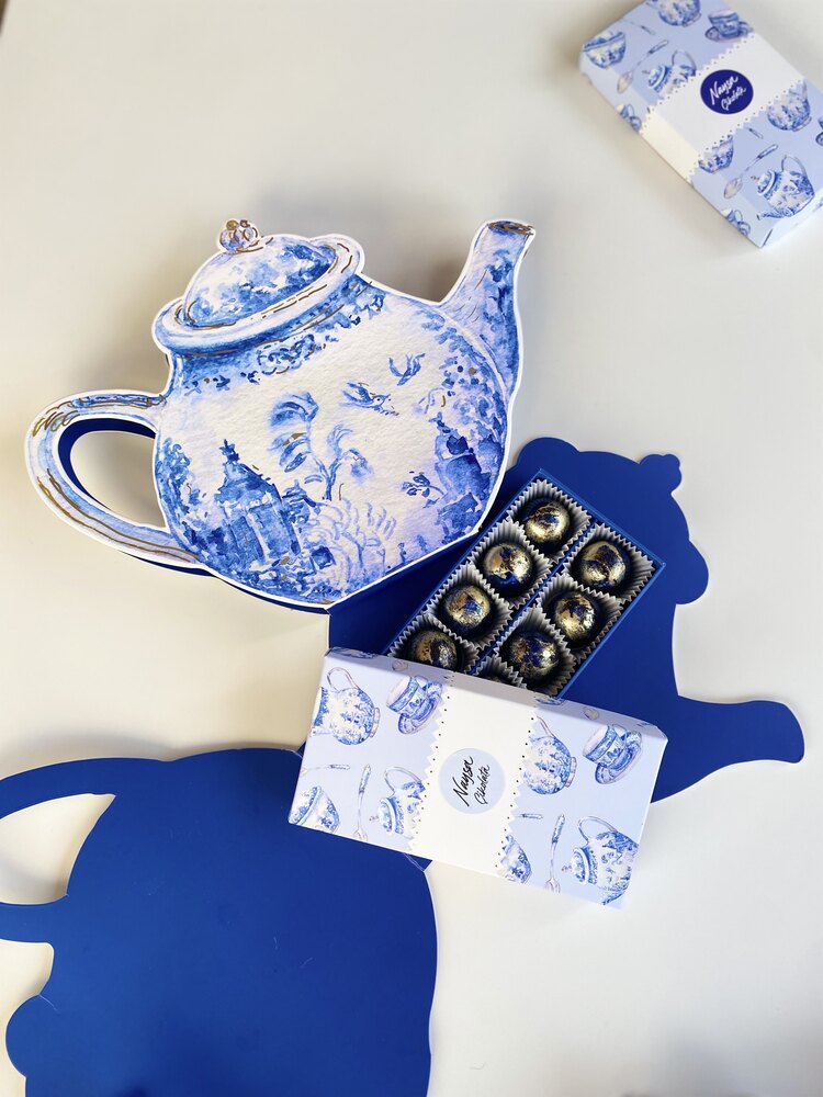 Teapot çikolata kutu