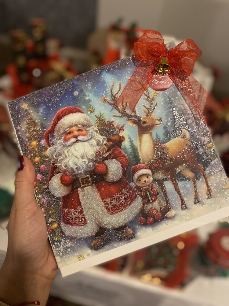 16’lı karma çikolata Noel Baba Kutu