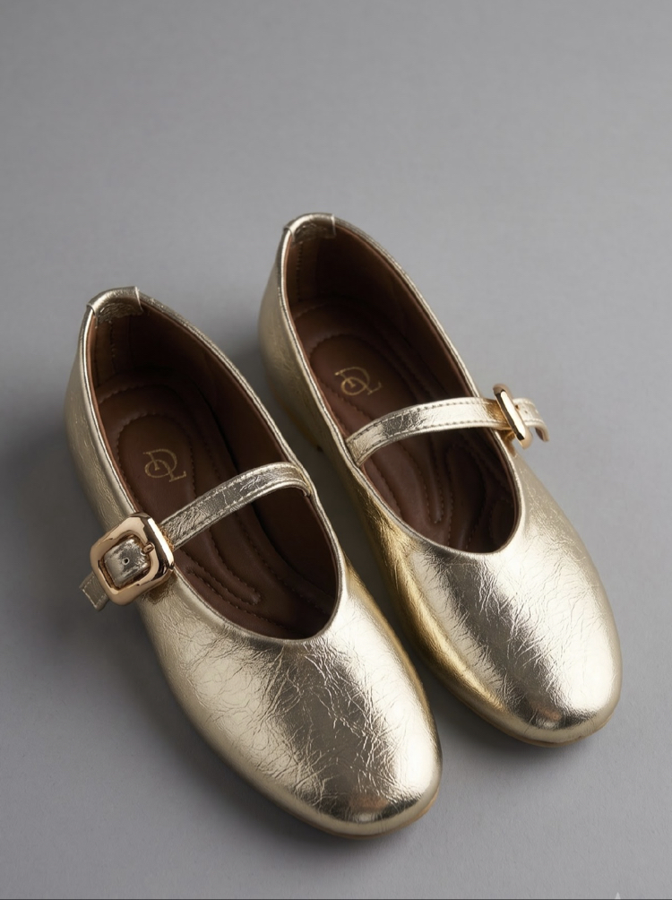 Gold renk kemerli babet