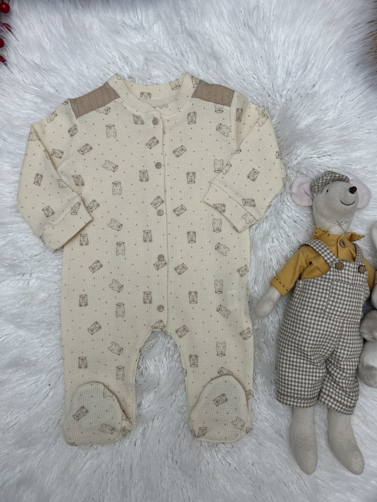 Ayıcık detaylı bebek tulum