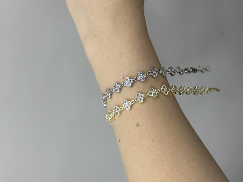 Shimmer Blossom Silver Bileklik