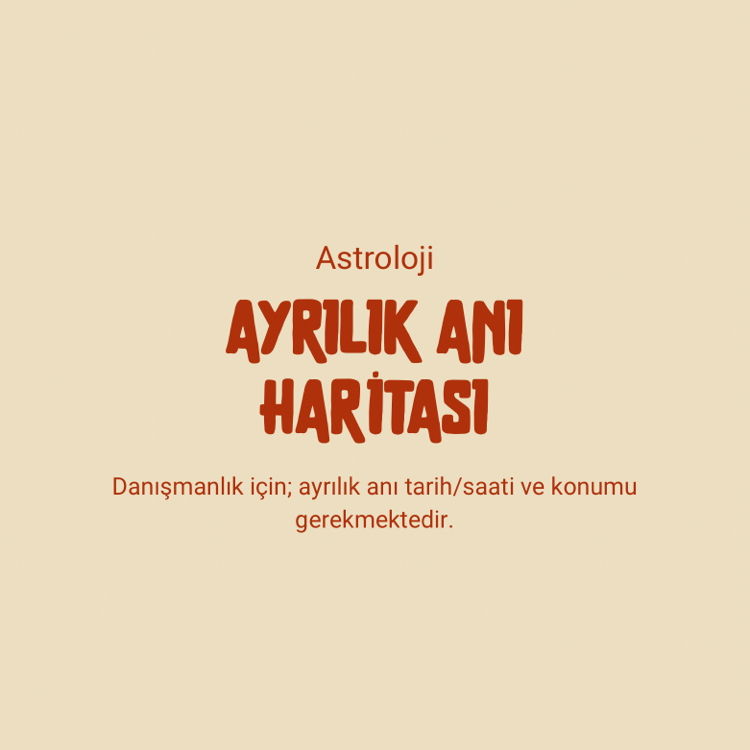 Ayrılık anı haritası