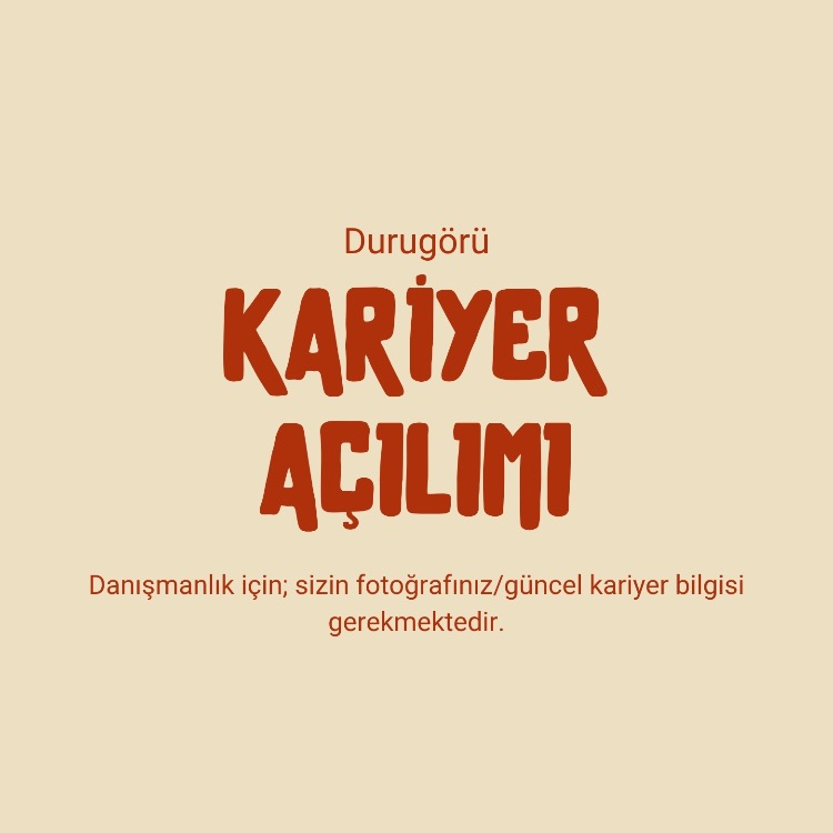 Durugörü | kariyer açılımı
