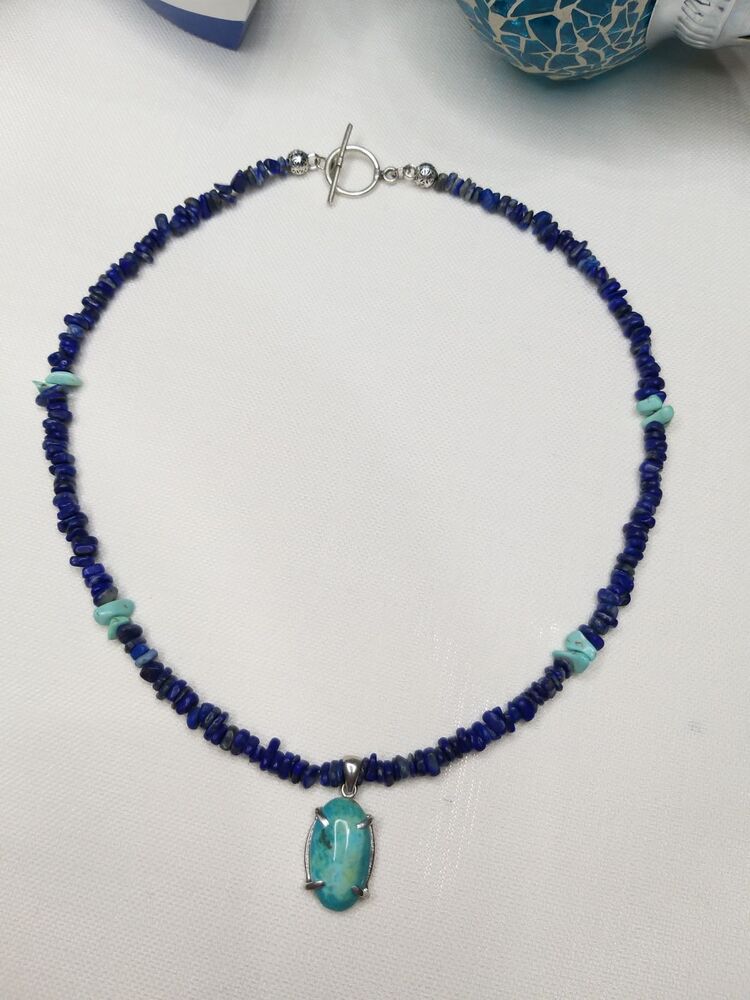Turkuaz & Lapis Kolye