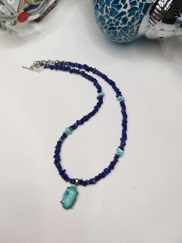 Turkuaz & Lapis Kolye