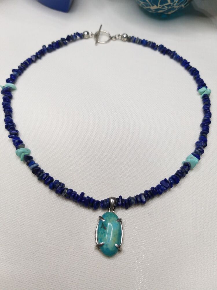 Turkuaz & Lapis Kolye