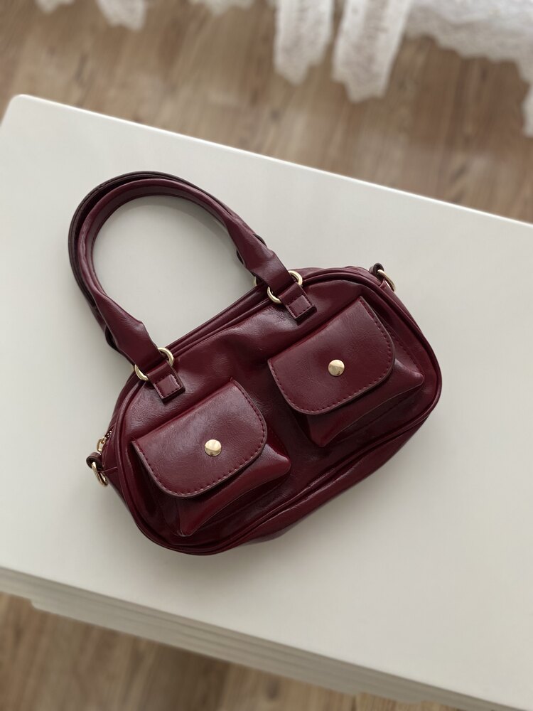 Bordo Cepli Çanta