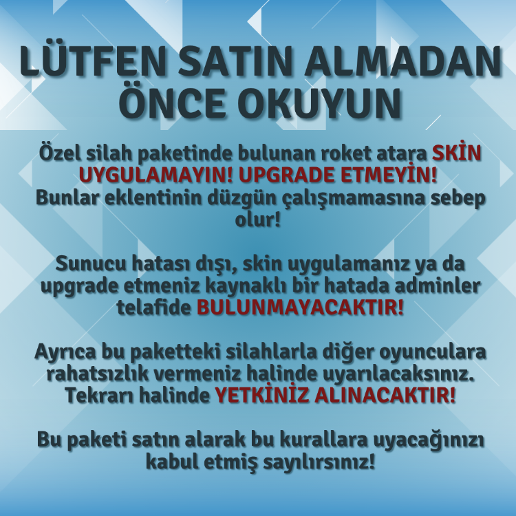 Master vip + Özelleştirilmiş patlayıcı paketi