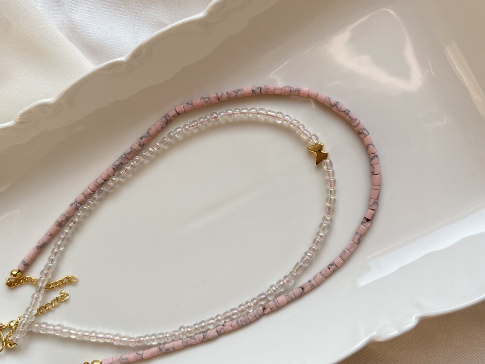 Kelebek Choker İkili Set