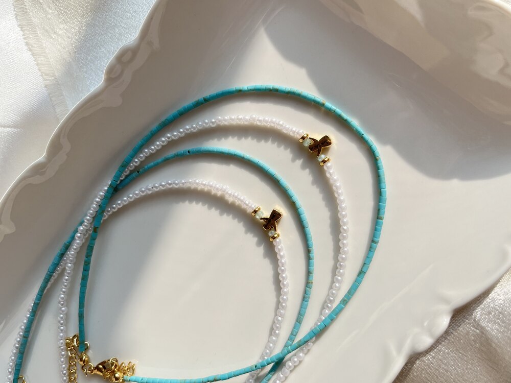 İnci Melek & Mavi Afgan İkili Set