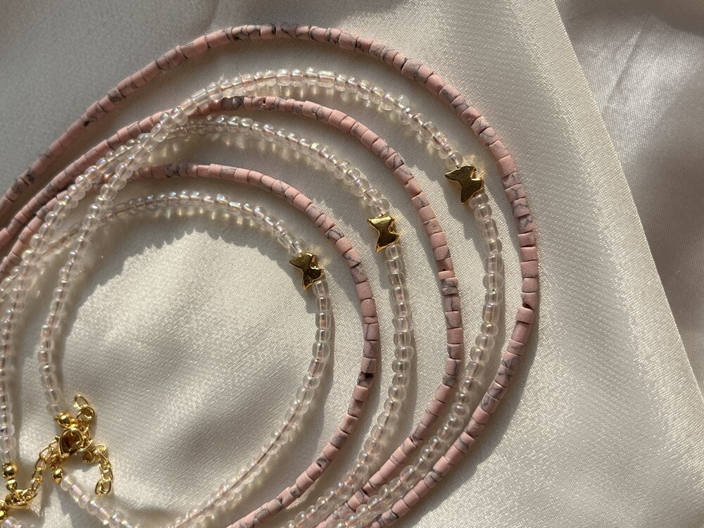 Kelebek Choker İkili Set