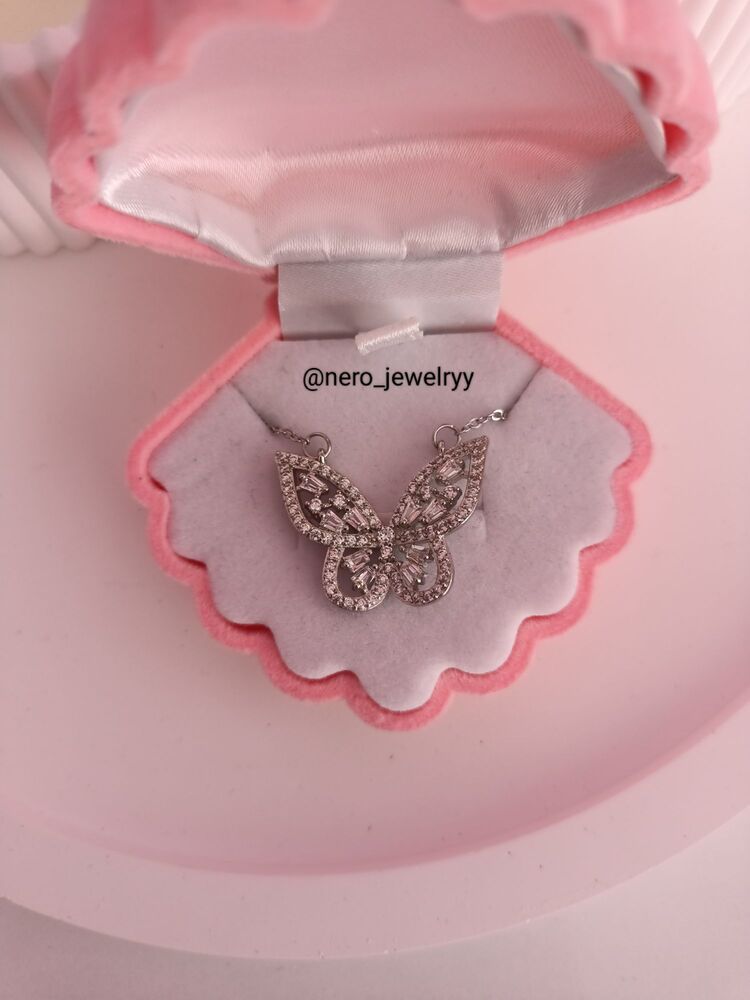 Diamond Butterfly Kolye (Silver)