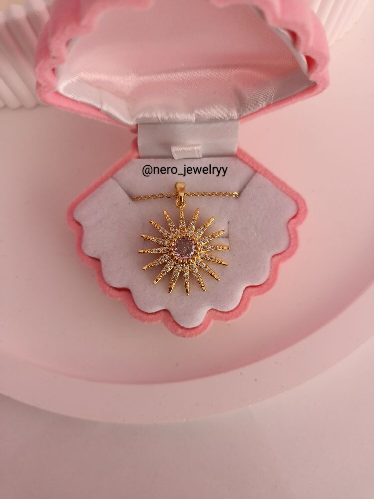 Aura Kolye (Gold-Pink)