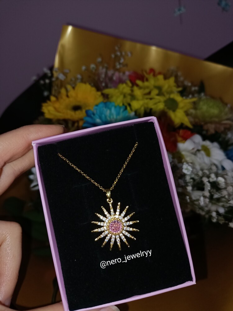 Aura Kolye (Gold-Pink)