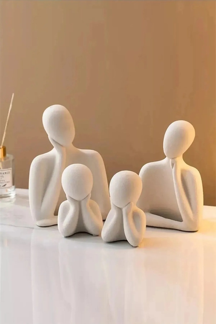 ŞIK 4 Lü Aile Dekoratif Minimal Set
