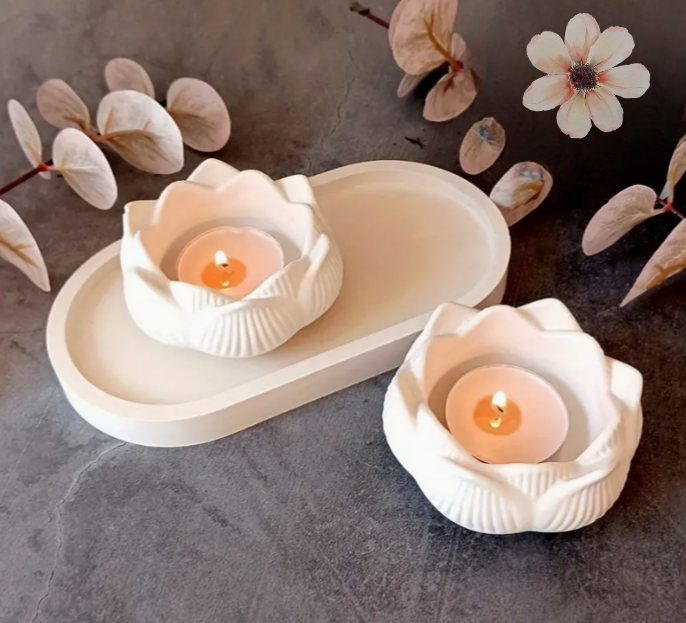 3 Parça Lotus Mumluk Seti