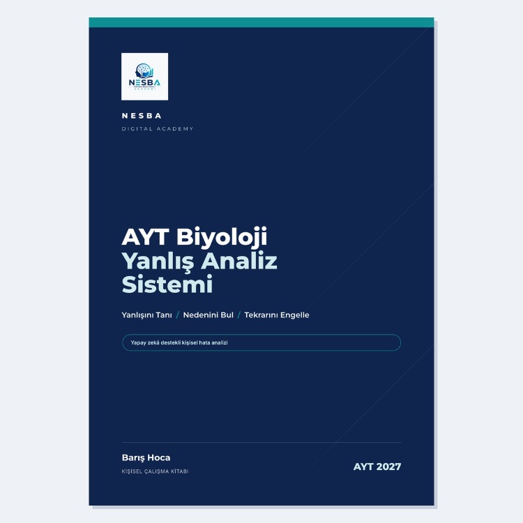 AYT Biyoloji Yanlış Analiz Sistemi — Dijital Çalışma Kitabı (PDF)
