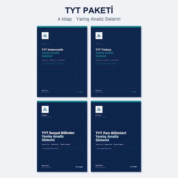Tam Set — Yanlış Analiz Sistemi (10 Dijital Çalışma Kitabı)